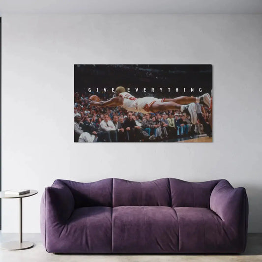 Dennis Rodman Art – Give Everything NBA Canvas