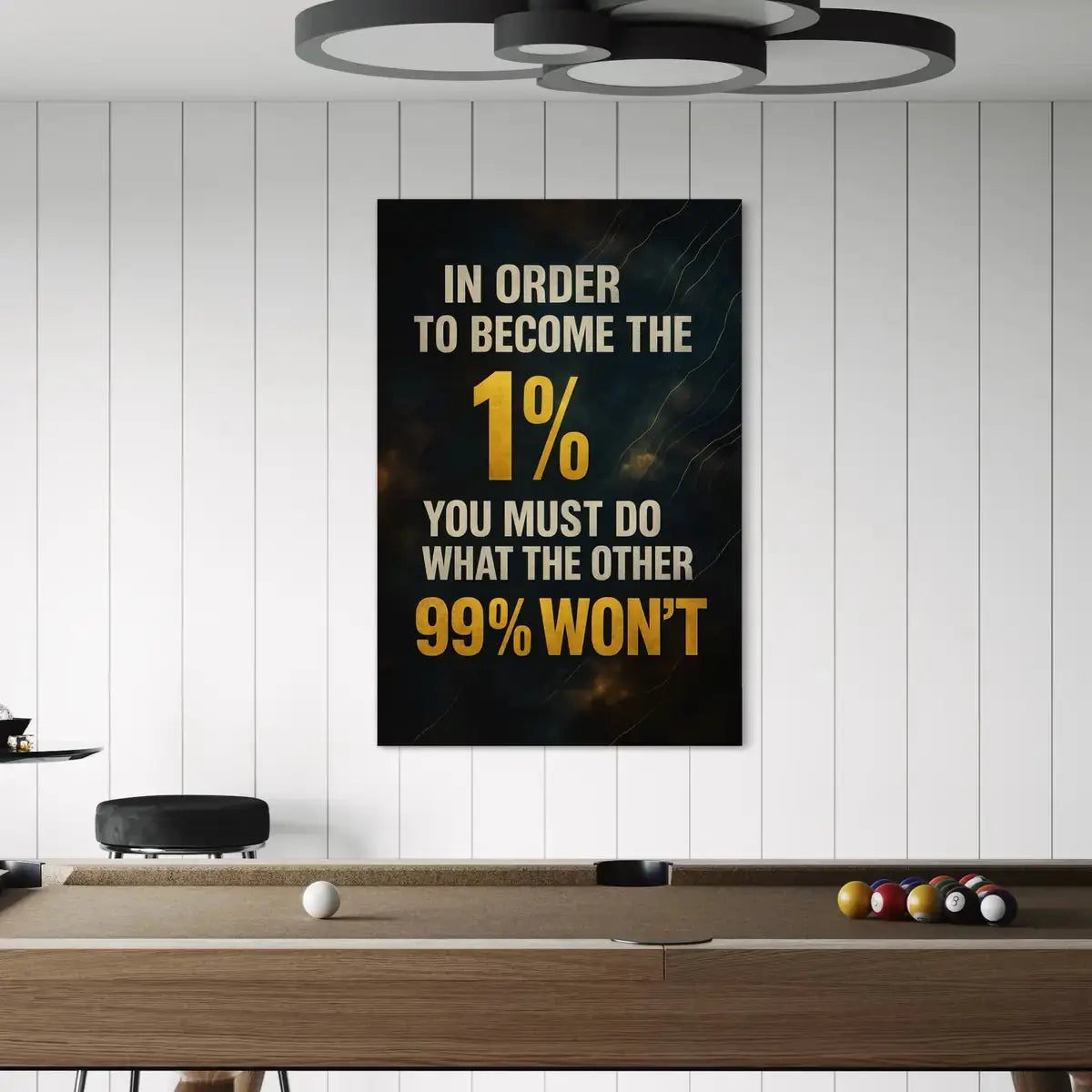 In Order to Become the 1% Canvas Wall Art – Do What the 99% Won’t