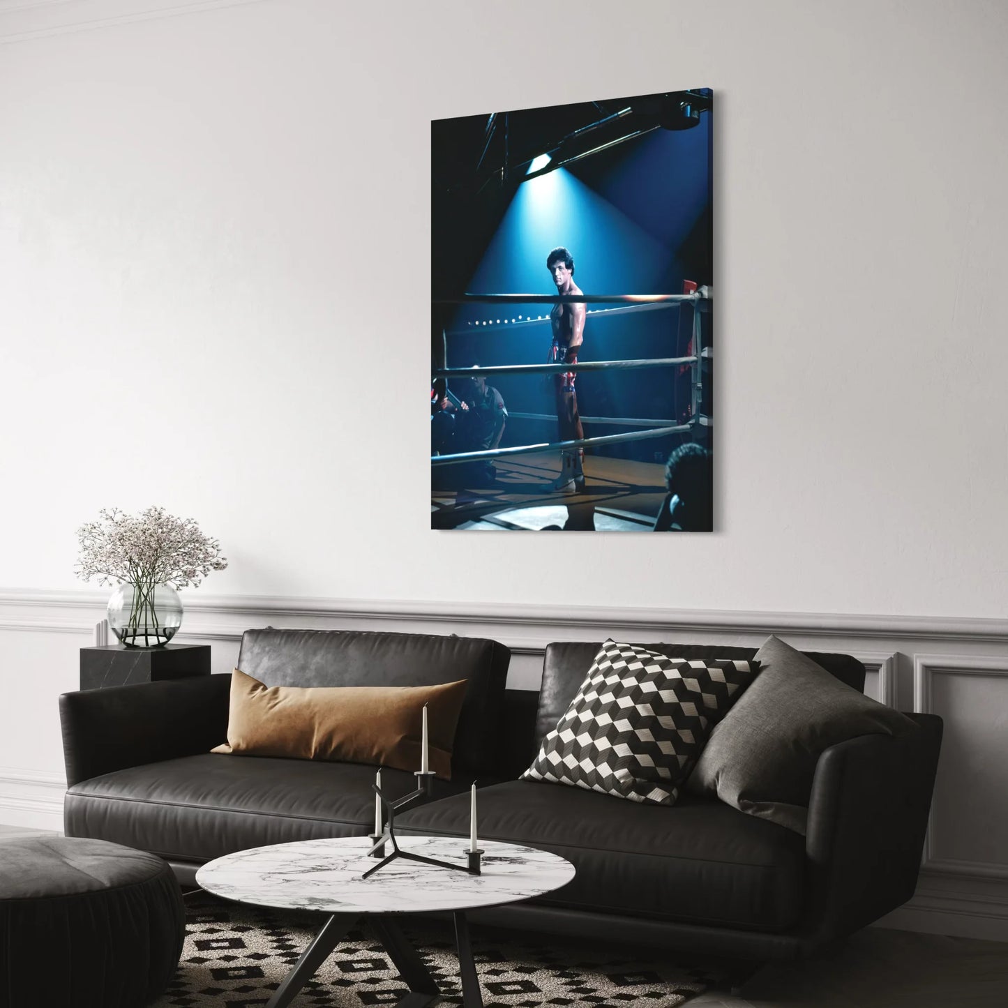 Rocky Balboa Cast Wall Art. A high-quality