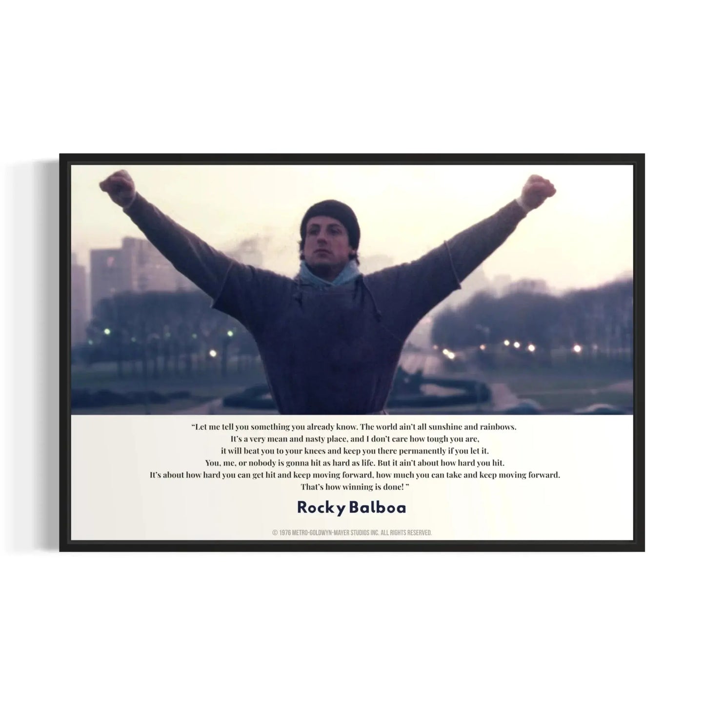 Rocky Balboa Quotes canvas
