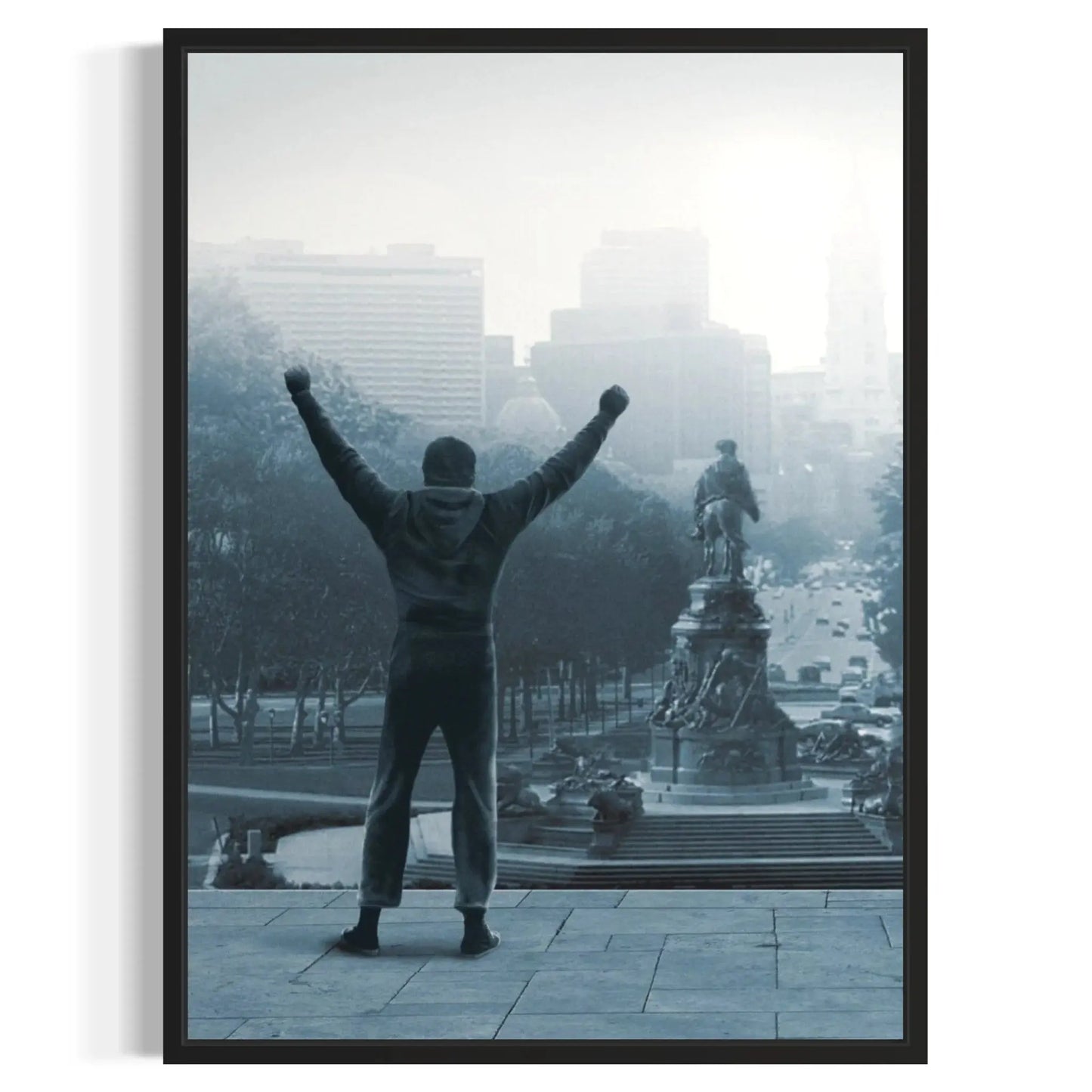 Rocky Balboa Steps Wall Art | Inspirational Movie Canvas Print