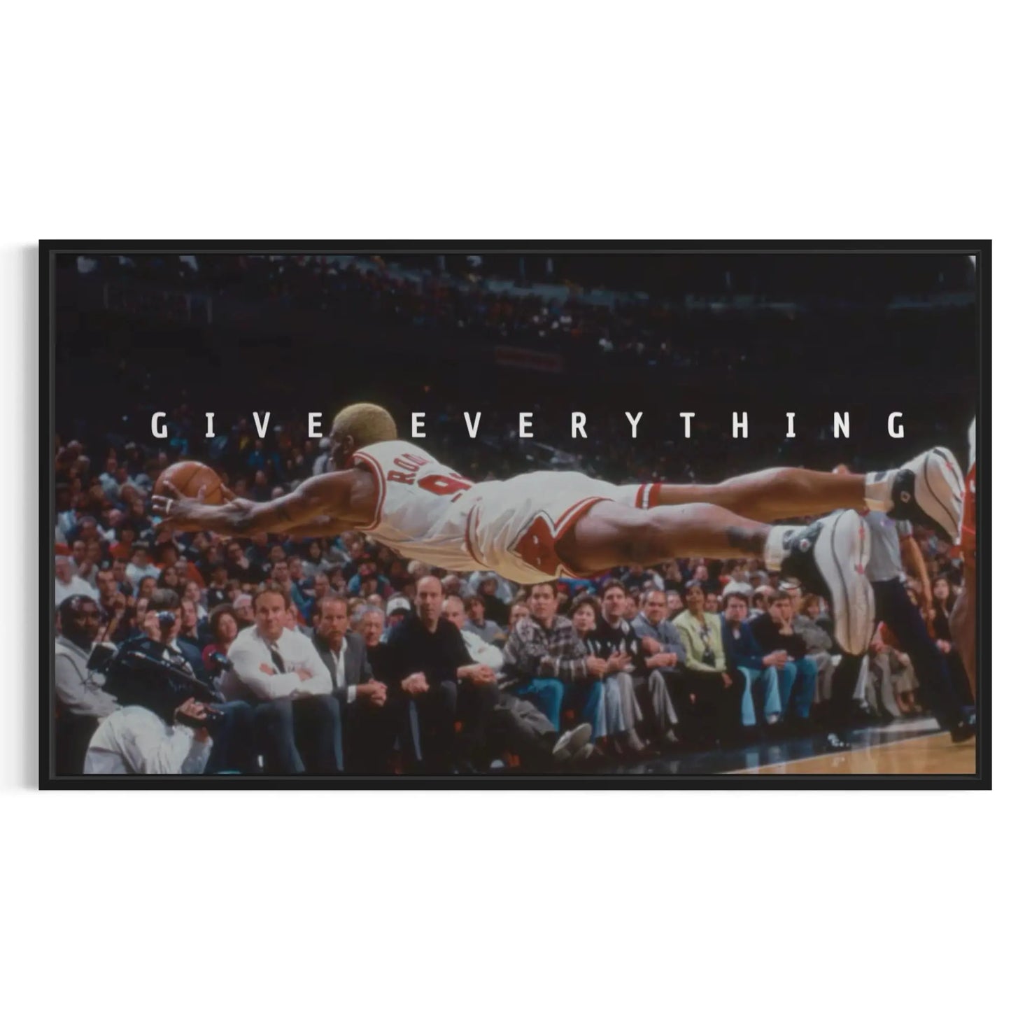 Dennis Rodman Art – Give Everything NBA Canvas