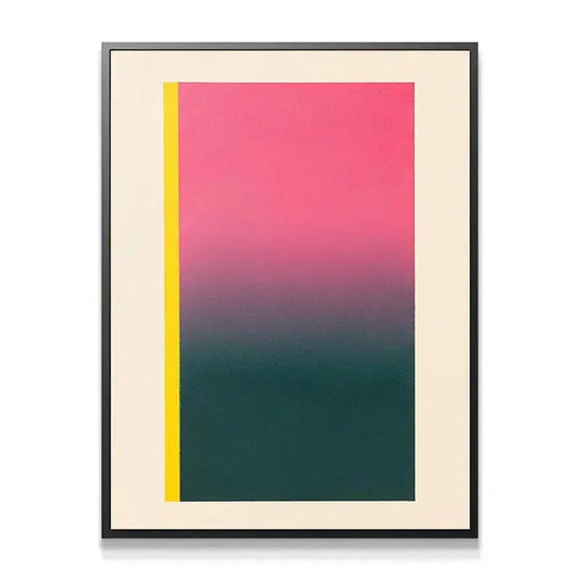 Close-up detail showing the texture and subtle grain of the color transition in 'Desire'.