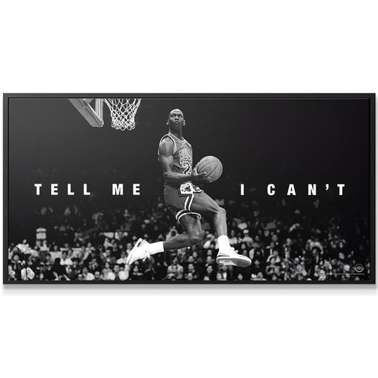 Michael Jordan - Tell Me I Can't - Premium NBA Basketball Canvas Wall Art by MasterPeaceWall