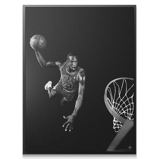 Michael Jordan - The Void - Premium NBA Basketball Canvas Wall Art by MasterPeaceWall