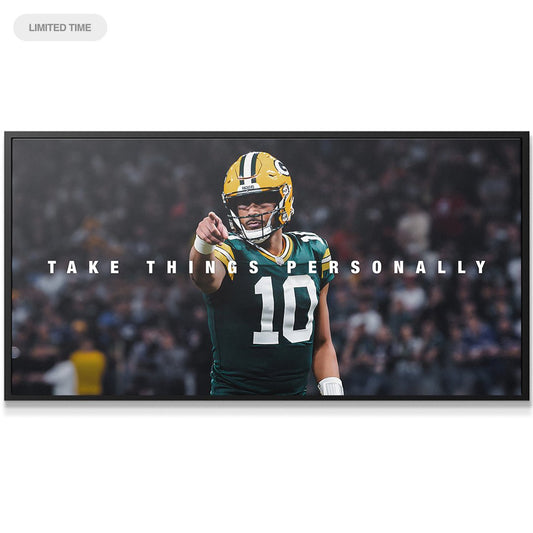 Jordan Love - Take Things Personally - Premium NBA Basketball Canvas Wall Art by MasterPeaceWall