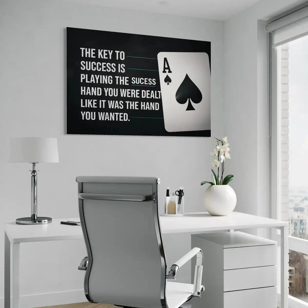 Playing Card Wall Art – Ace of Spades Success Canvas