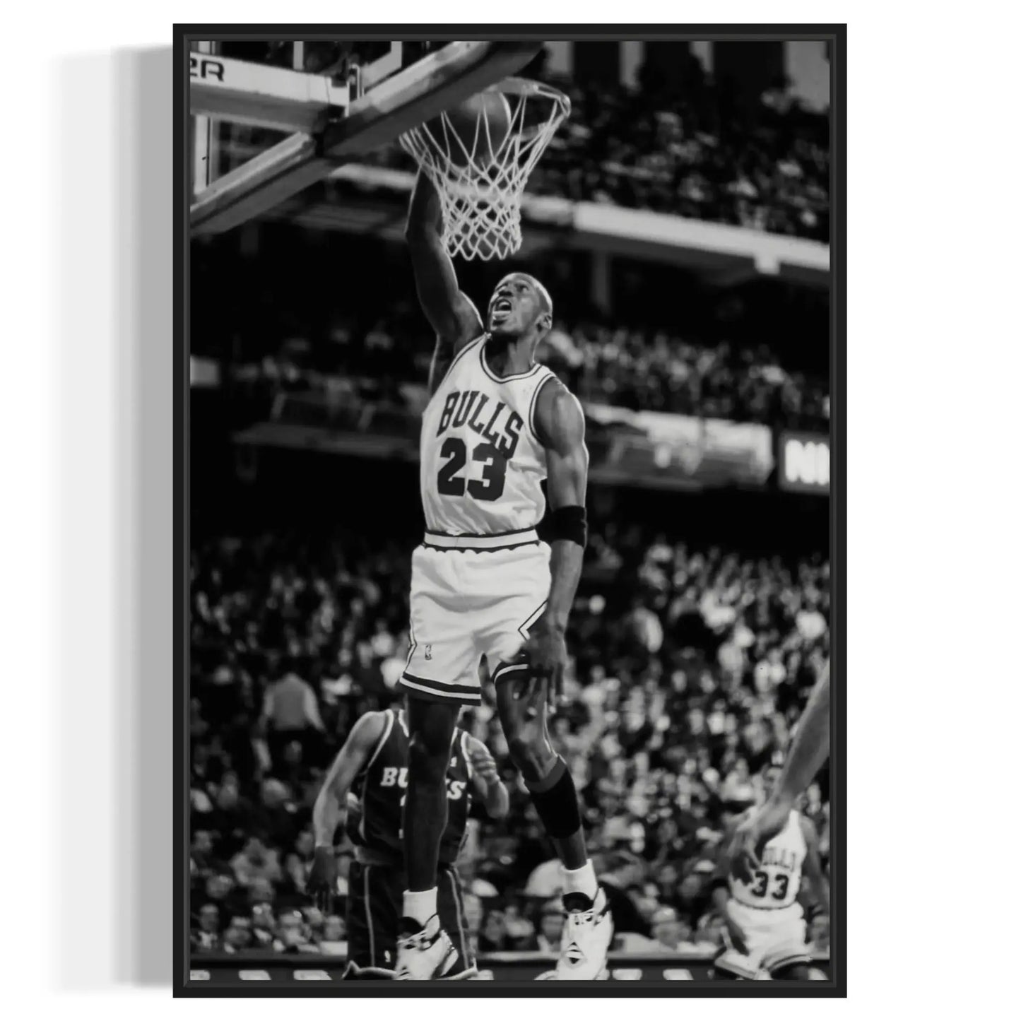 Michael Jordan black and white canvas Masterpeacewall