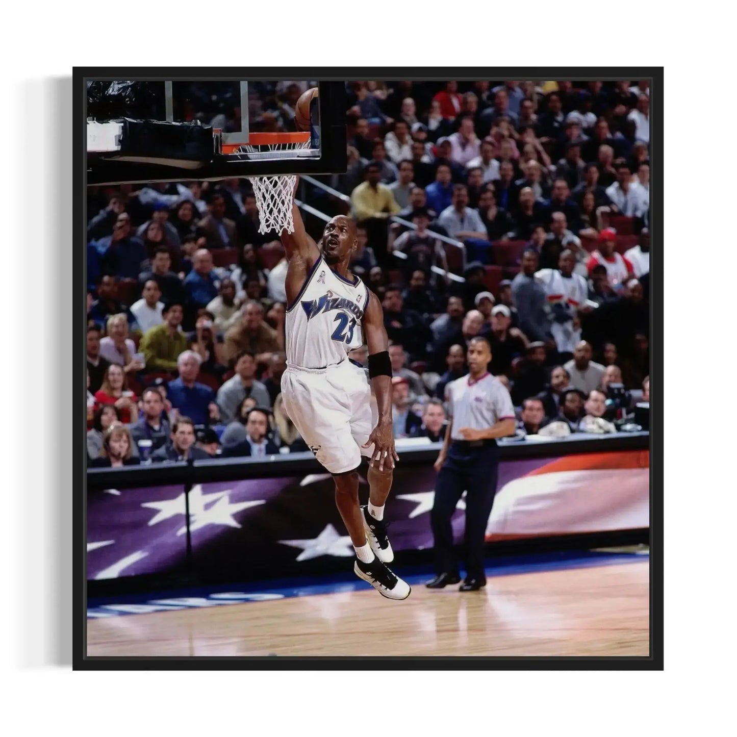 Framed Michael Jordan Dunk Canvas Wall Art