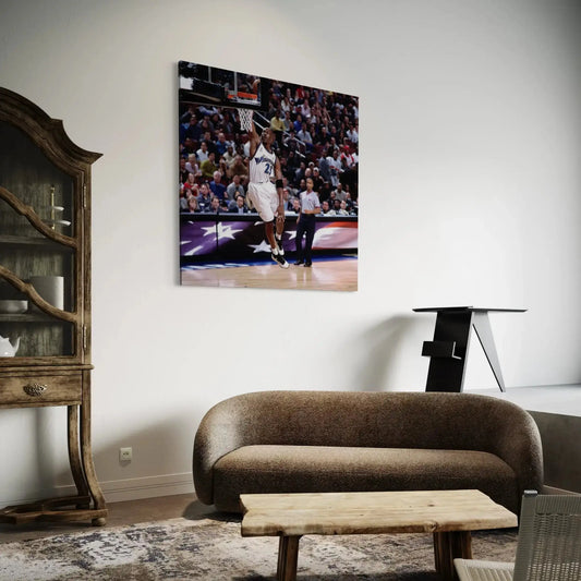 Michael Jordan NBA Dunk Canvas Print for Living Room