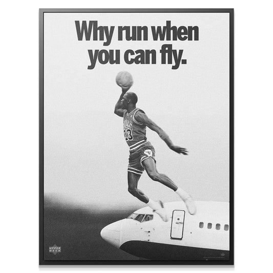 Michael Jordan - Why Run - Premium NBA Basketball Canvas Wall Art by MasterPeaceWall
