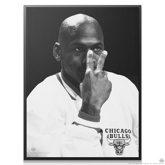 Michael Jordan - The Watcher - Premium NBA Basketball Canvas Wall Art by MasterPeaceWall