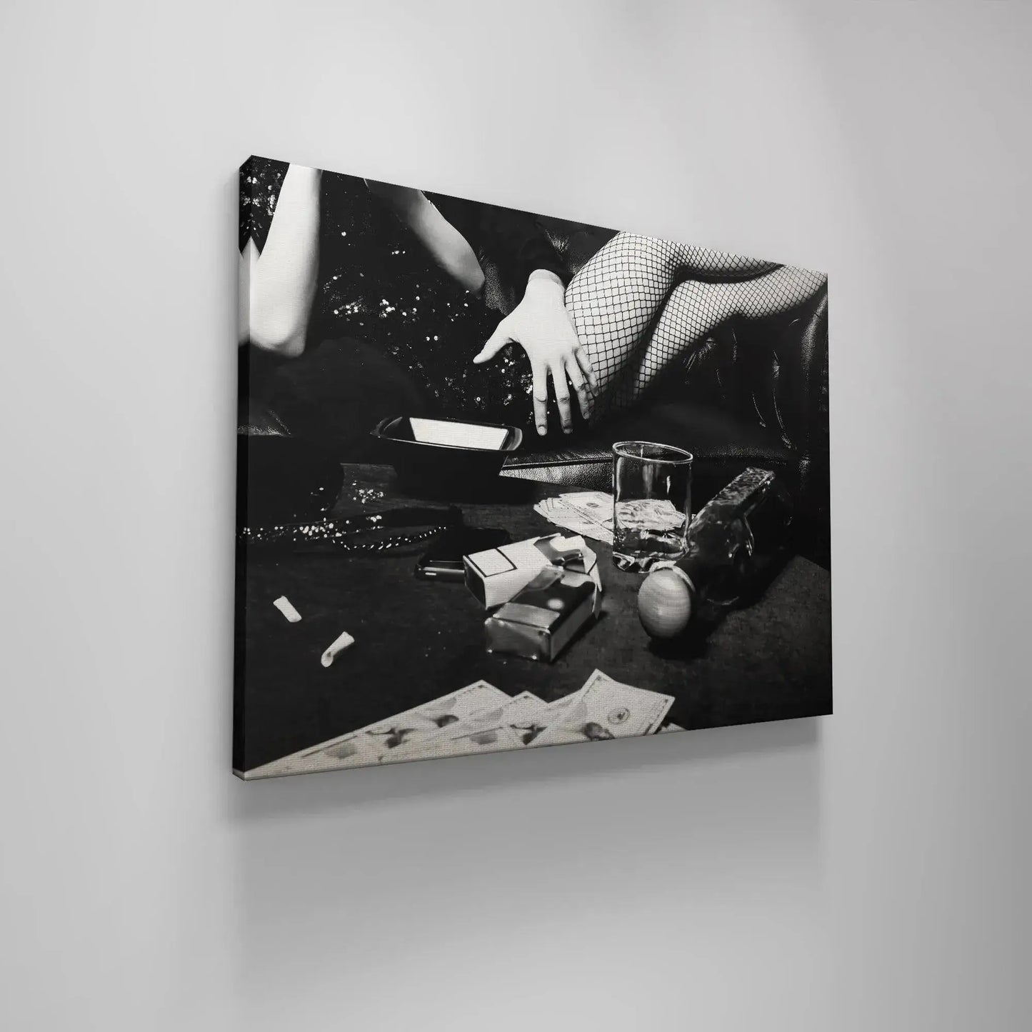 Moody black and white film noir styled photography, encapsulated by the compelling '3am Print'.