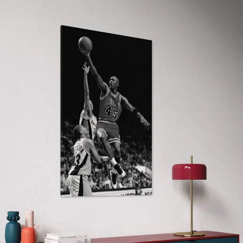 Michael Jordan Slam Dunk Canvas #45 | Legendary NBA Basketball Wall Art My Store