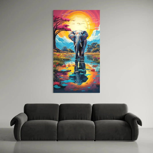 Colorful Elephant canvas