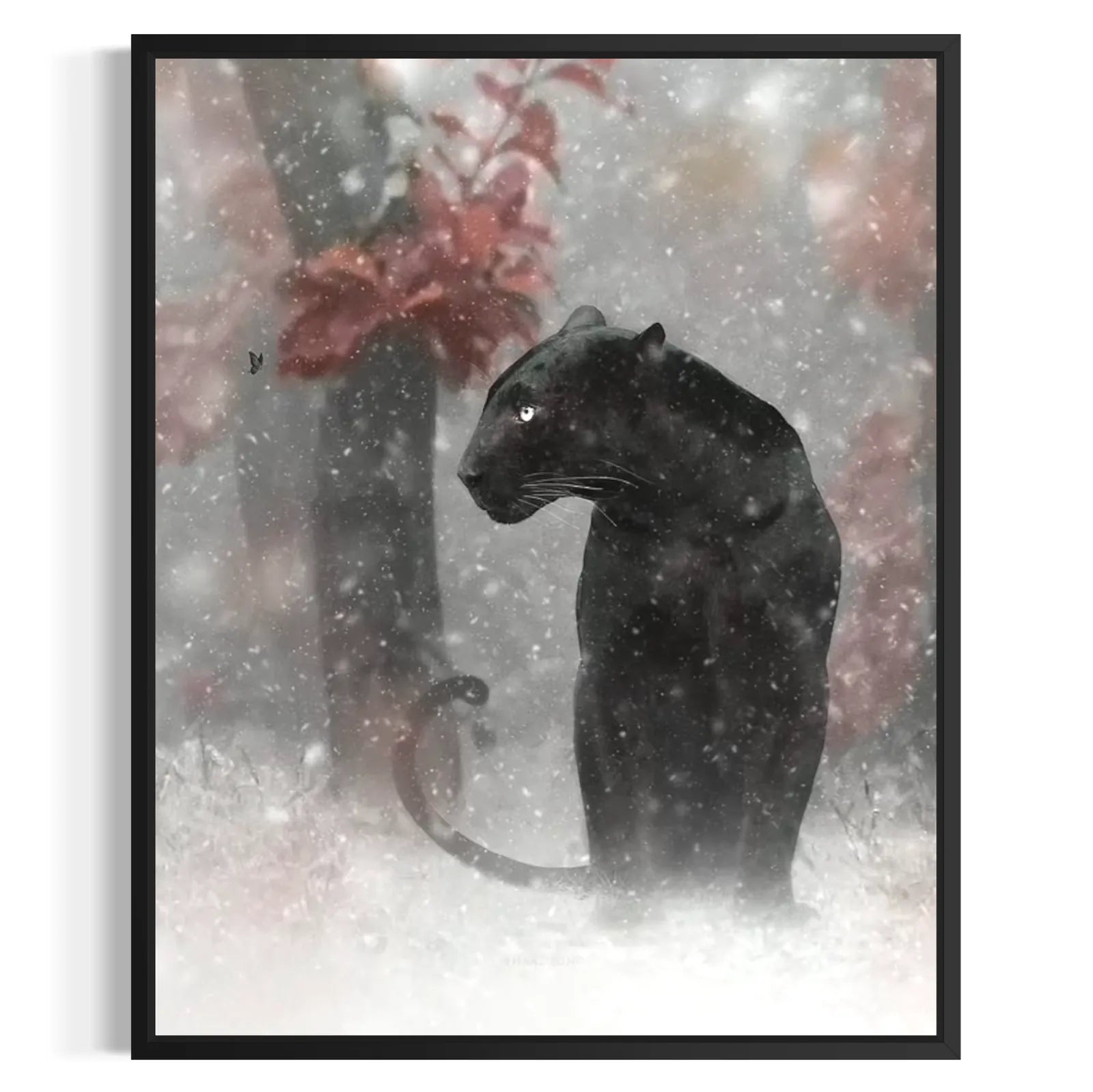 Elegant Snow Canvas Wall Art