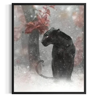 Elegant Snow Canvas Wall Art