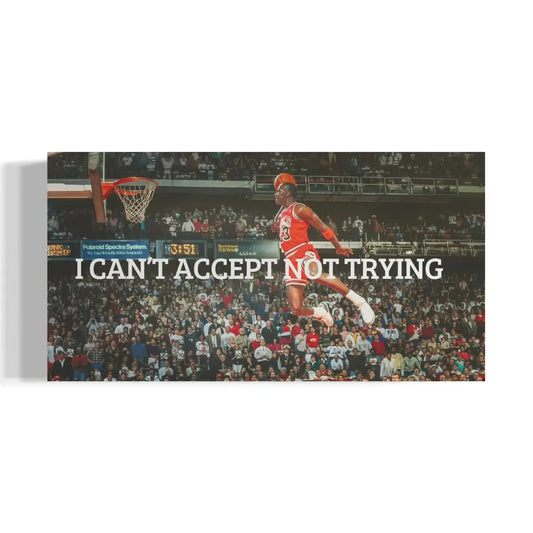 Michael Jordan Canvas Print – Free-Throw Line Dunk (Chicago Bulls Wall Art)