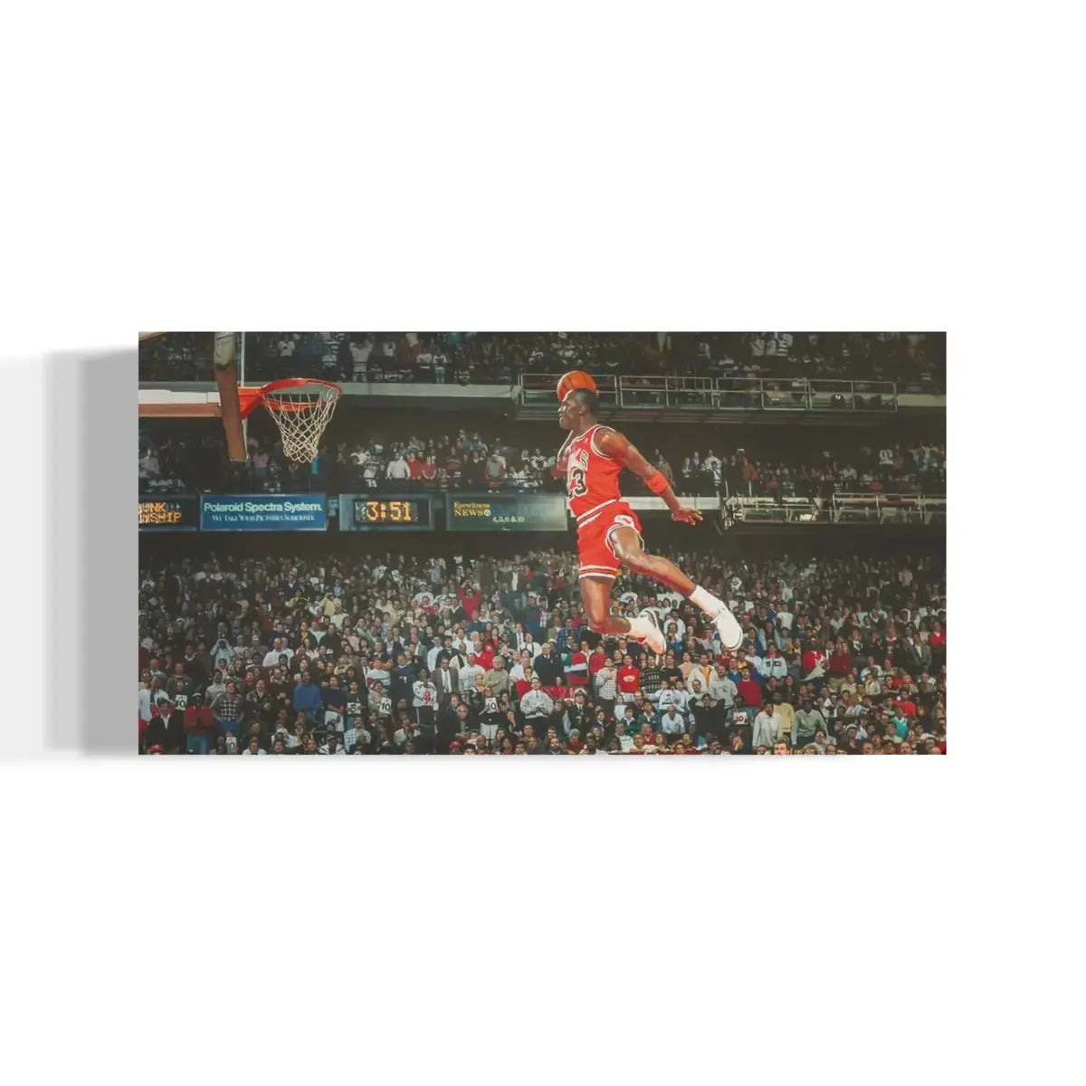 Michael Jordan Canvas Print – Free-Throw Line Dunk (Chicago Bulls Wall Art)
