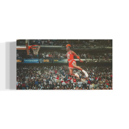 Michael Jordan Canvas Print – Free-Throw Line Dunk (Chicago Bulls Wall Art)