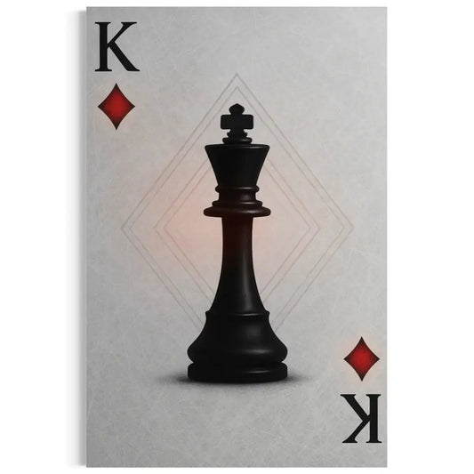 Chess King Wall Art – King of Diamonds Canvas Print