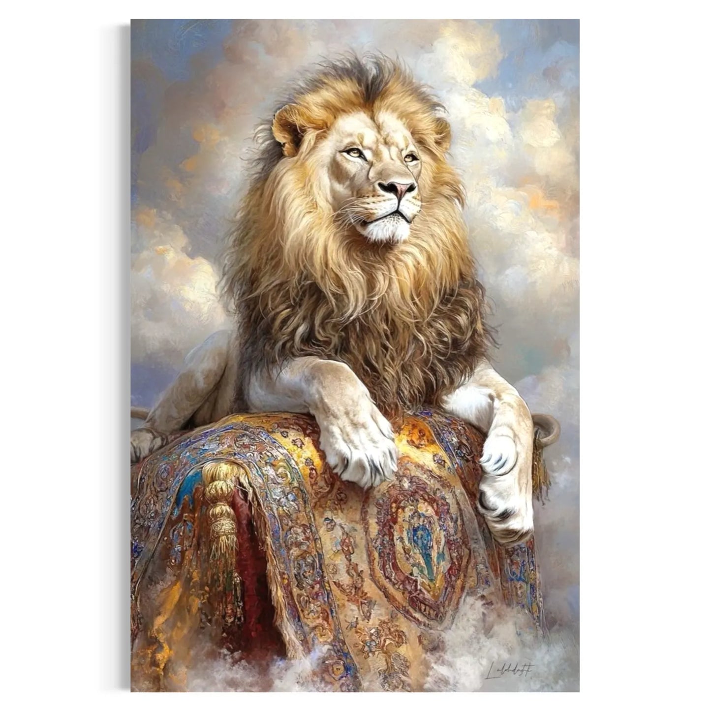Majestic Royal Lion Wall Art Canvas 