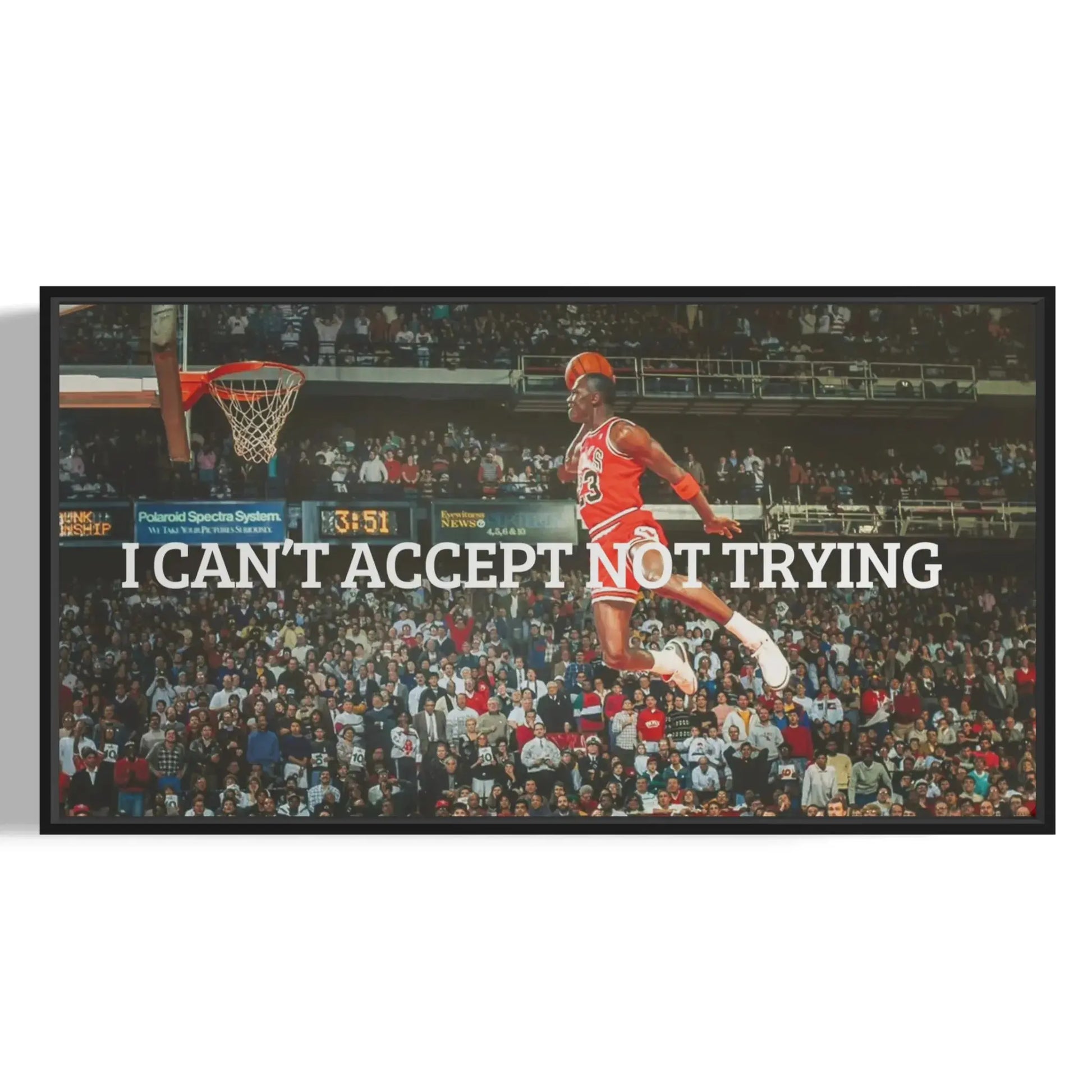Michael Jordan Canvas Print – Free-Throw Line Dunk (Chicago Bulls Wall Art) Masterpeacewall