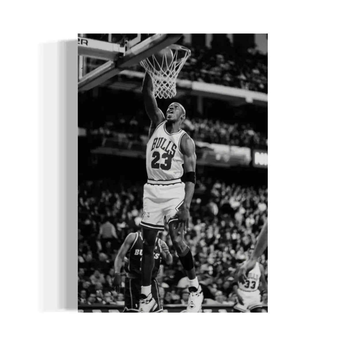 Michael Jordan black and white canvas