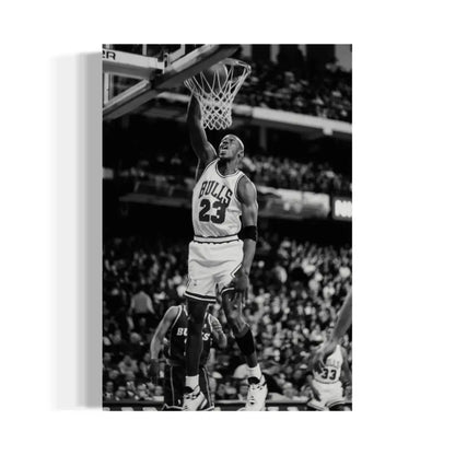 Michael Jordan black and white canvas