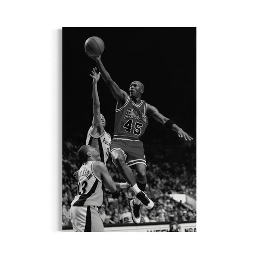Michael Jordan Slam Dunk Canvas #45 | Legendary NBA Basketball Wall Art