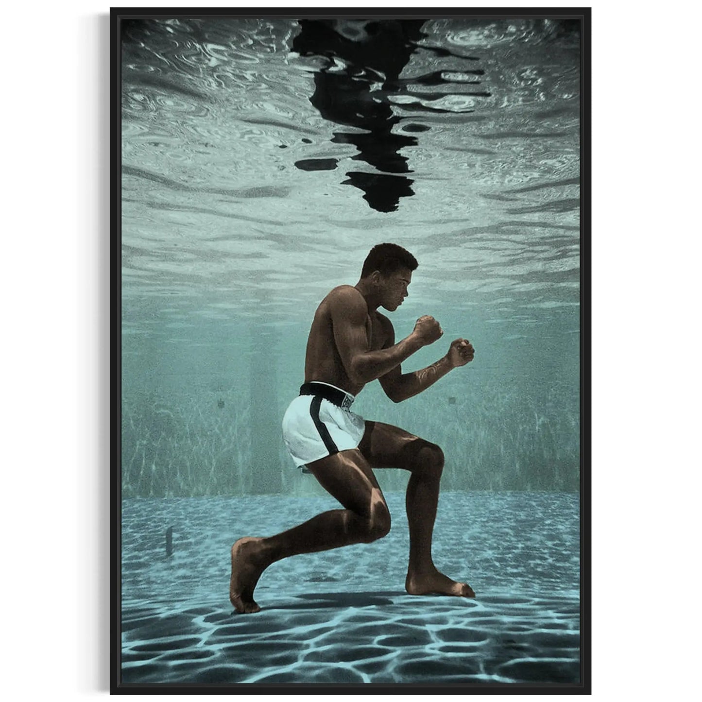 Muhammad Ali Underwater Canvas Wall Art Masterpeacewall