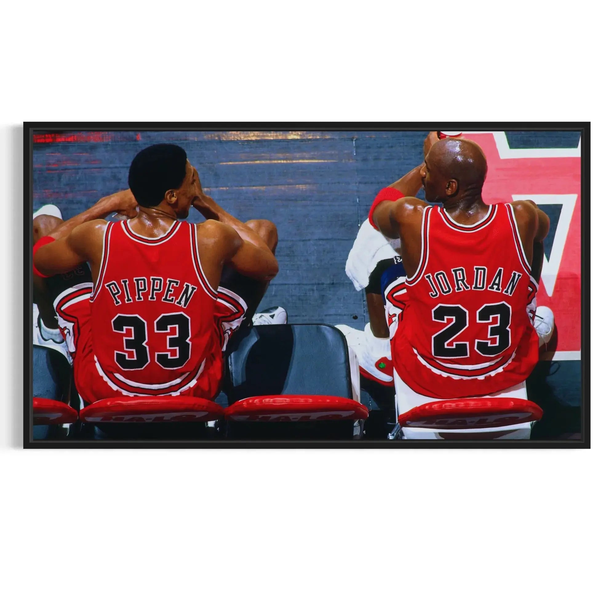 Chicago Bulls Wall Art – Jordan & Pippen Bench Canvas Masterpeacewall