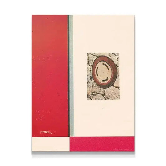 Full composition view of Abstrakt I showing the geometric division of color blocks.