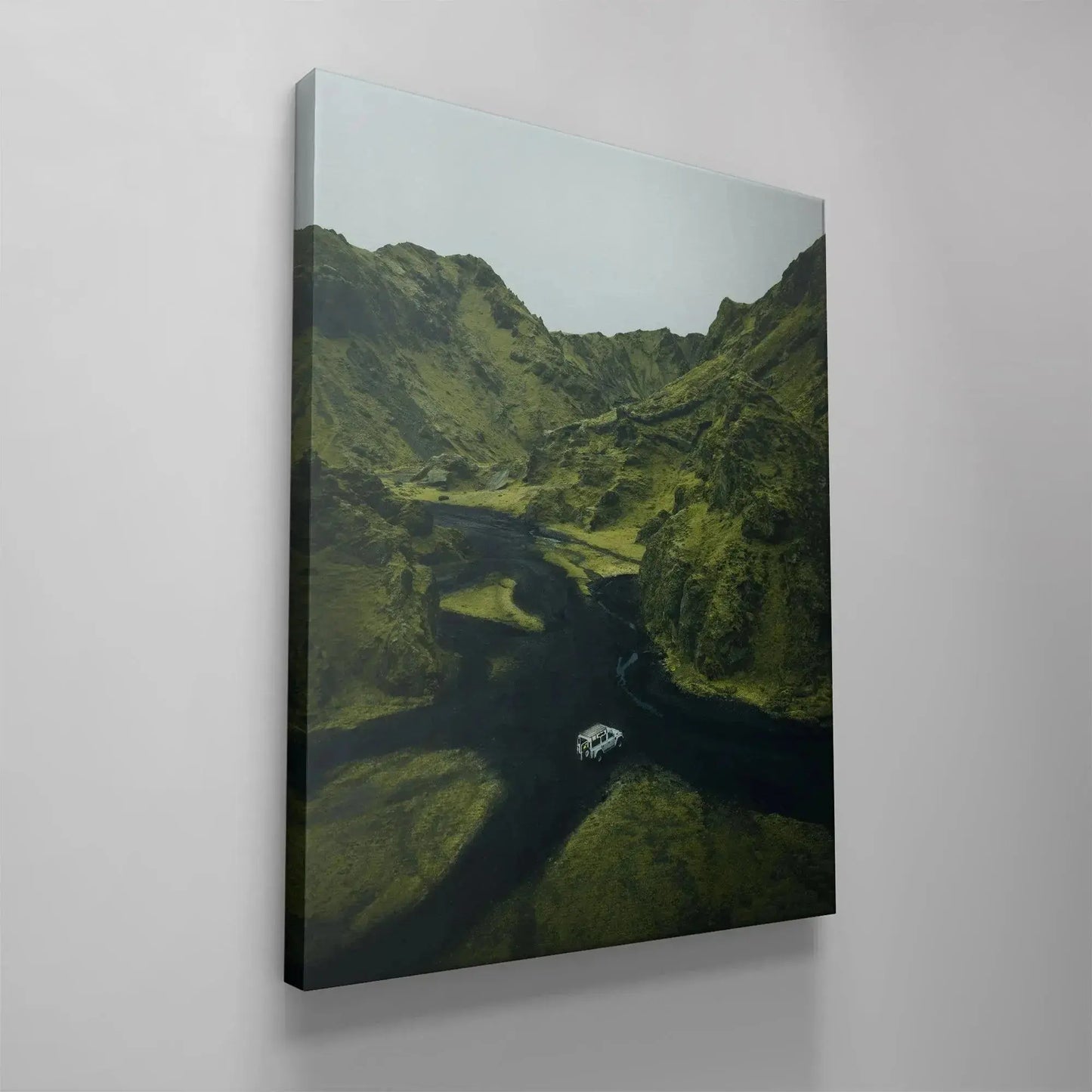 Detail of the small white expedition truck symbolizing freedom and rugged off-road travel. Adventure Awaits.