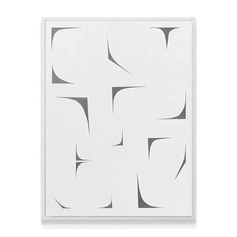 Agalma wall art displayed in a modern, light-filled living room setting, showcasing its scale.