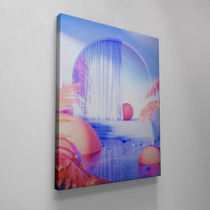 Side profile view of the architectural curvature surrounding the central window element, defining the space of Air.