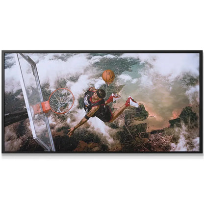 Close-up detail of Allen Iverson - Aerial showcasing the intense facial expression and basketball texture.