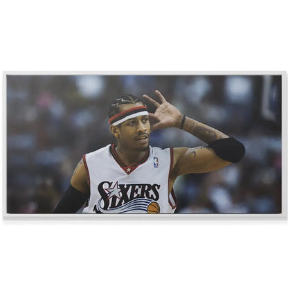 Allen Iverson's determined facial expression detail from the 'Allen Iverson - Prove Them Wrong' image.