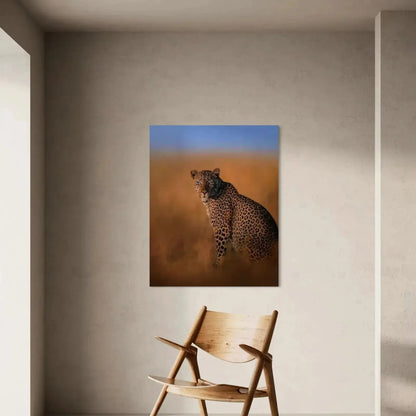 Textured image highlighting the detailed rosette spots on the coat of the Blue-Eyed Leopard.