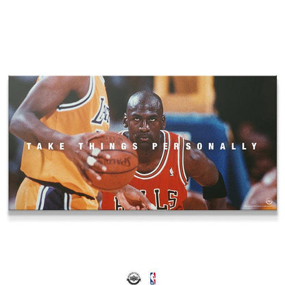 Michael Jordan - Take Things Personally - Premium NBA Basketball Canvas Wall Art by MasterPeaceWall