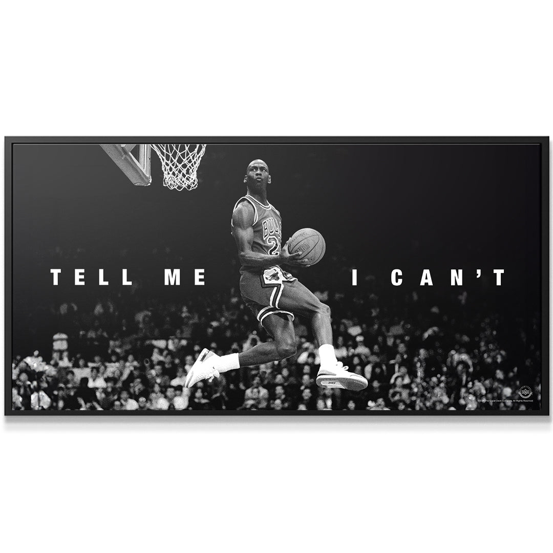 Michael Jordan - Tell Me I Can't - Premium NBA Basketball Canvas Wall Art by MasterPeaceWall