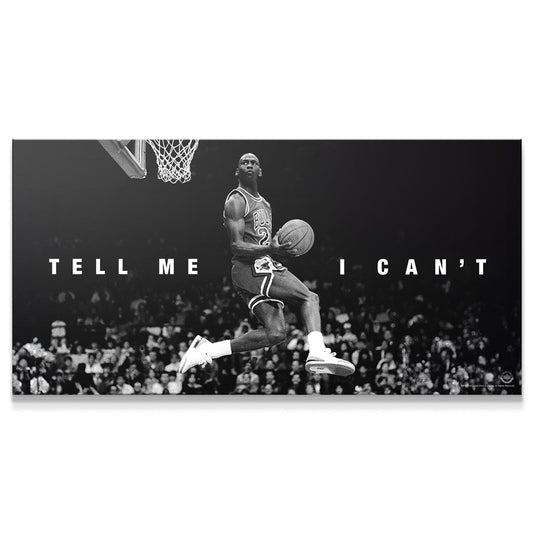 Michael Jordan - Tell Me I Can't - Premium NBA Basketball Canvas Wall Art by MasterPeaceWall
