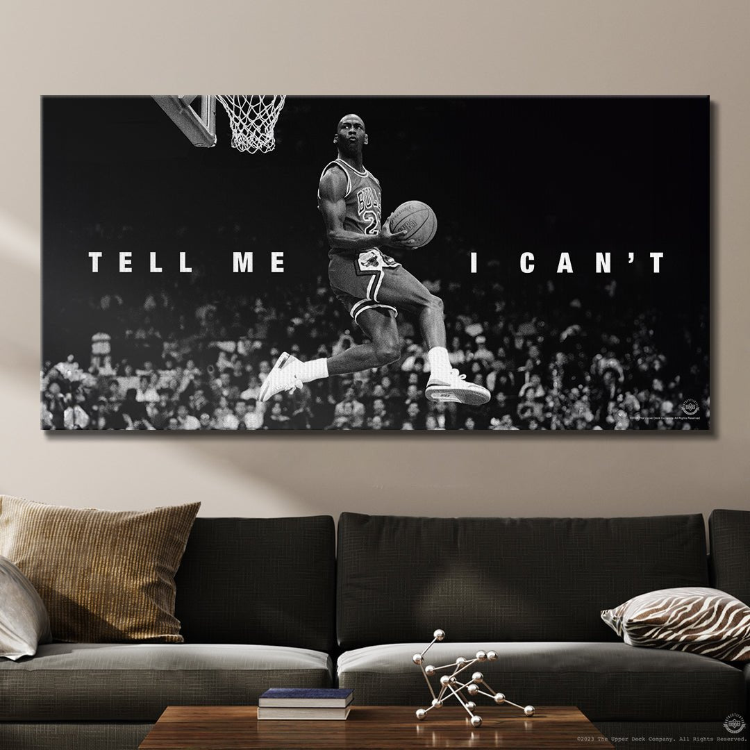 Michael Jordan - Tell Me I Can't - Premium NBA Basketball Canvas Wall Art by MasterPeaceWall