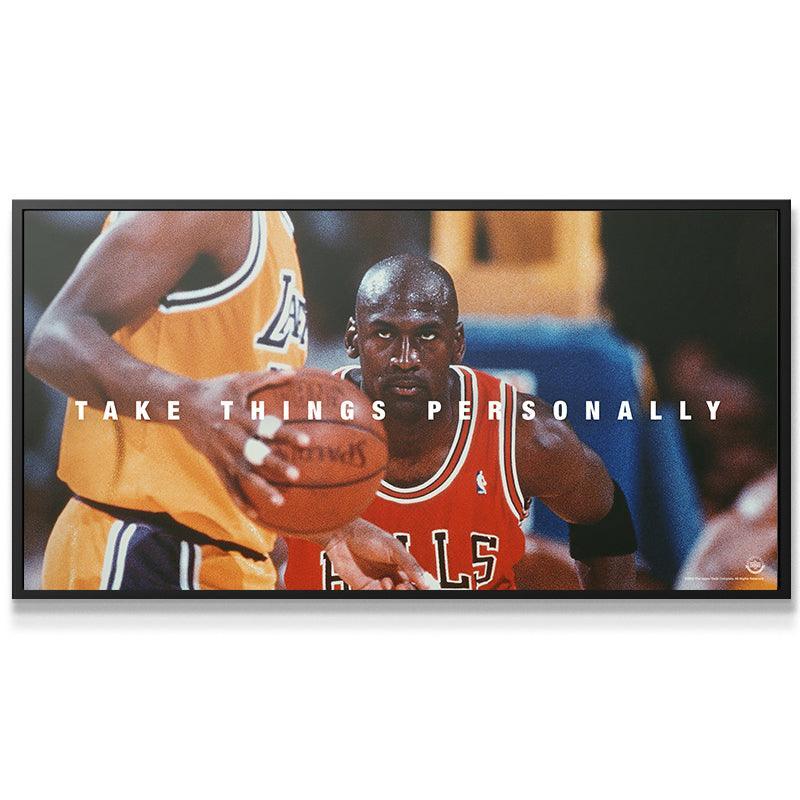 Michael Jordan - Take Things Personally - Premium NBA Basketball Canvas Wall Art by MasterPeaceWall