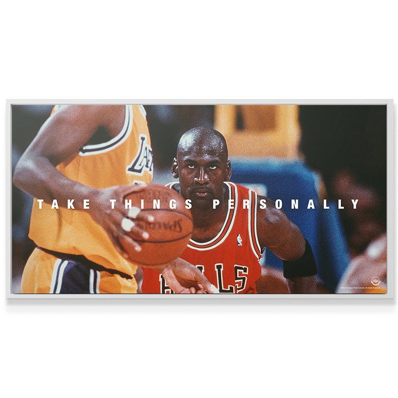 Michael Jordan - Take Things Personally - Premium NBA Basketball Canvas Wall Art by MasterPeaceWall