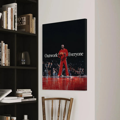 Michael Jordan Motivational Wall Art – Outwork Everyone Masterpeacewall