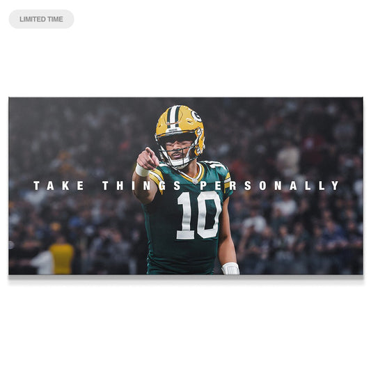 Jordan Love - Take Things Personally - Premium NBA Basketball Canvas Wall Art by MasterPeaceWall