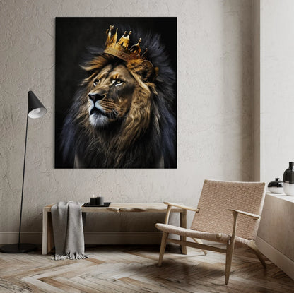 king lion wall art