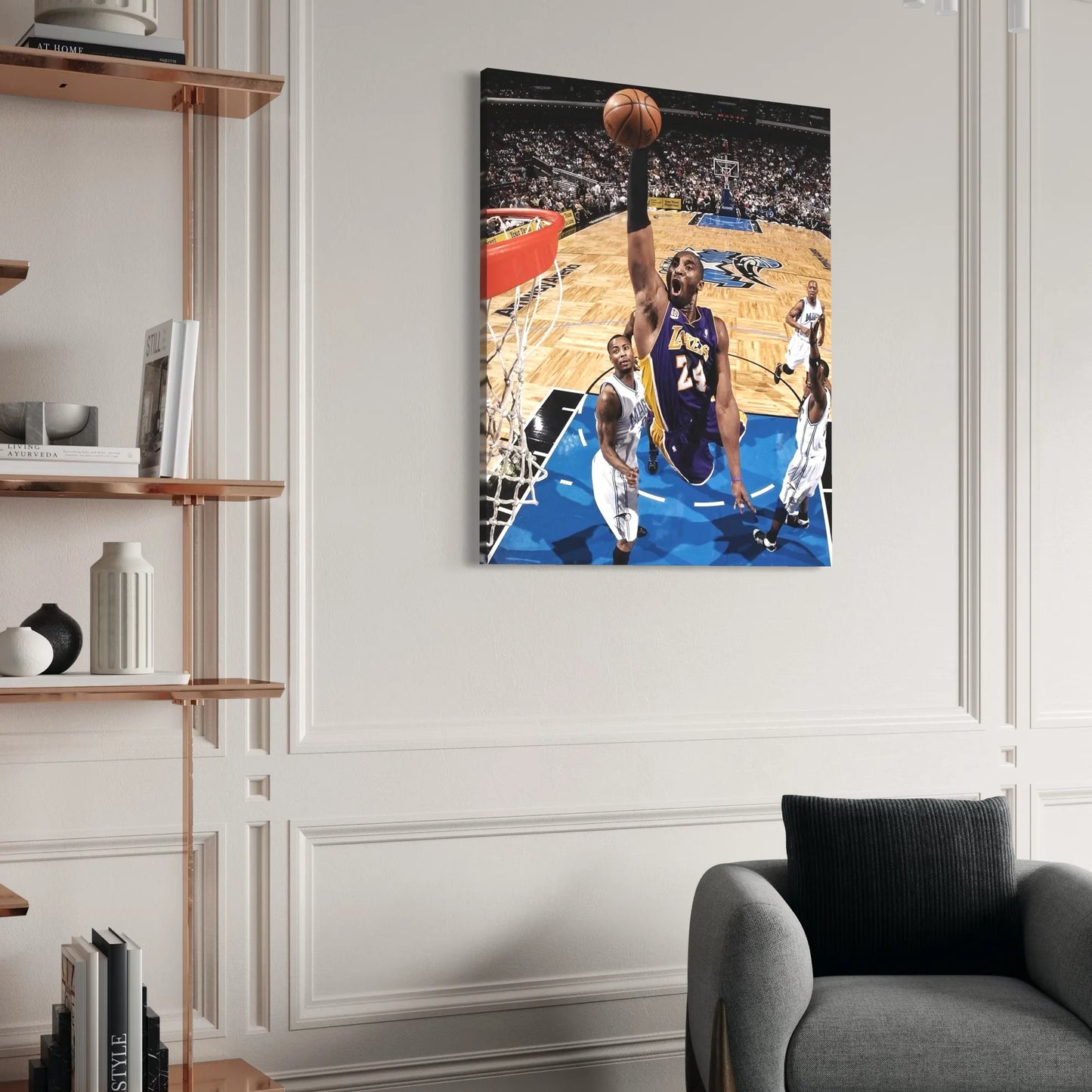 Legendary Kobe Bryant dunk – premium wall decor for sports fans and collectors