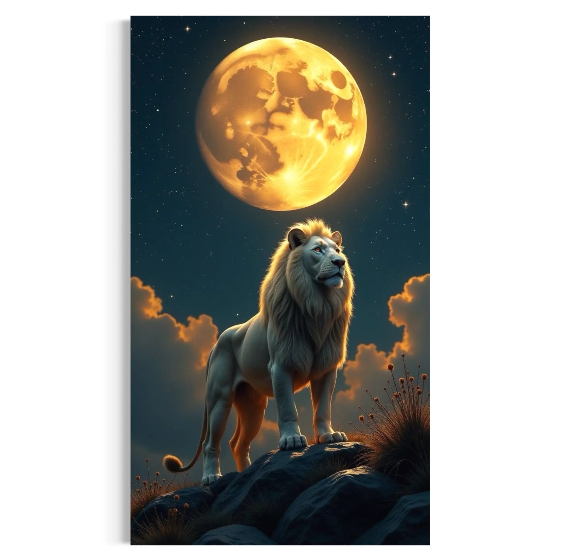 lion moon artwork